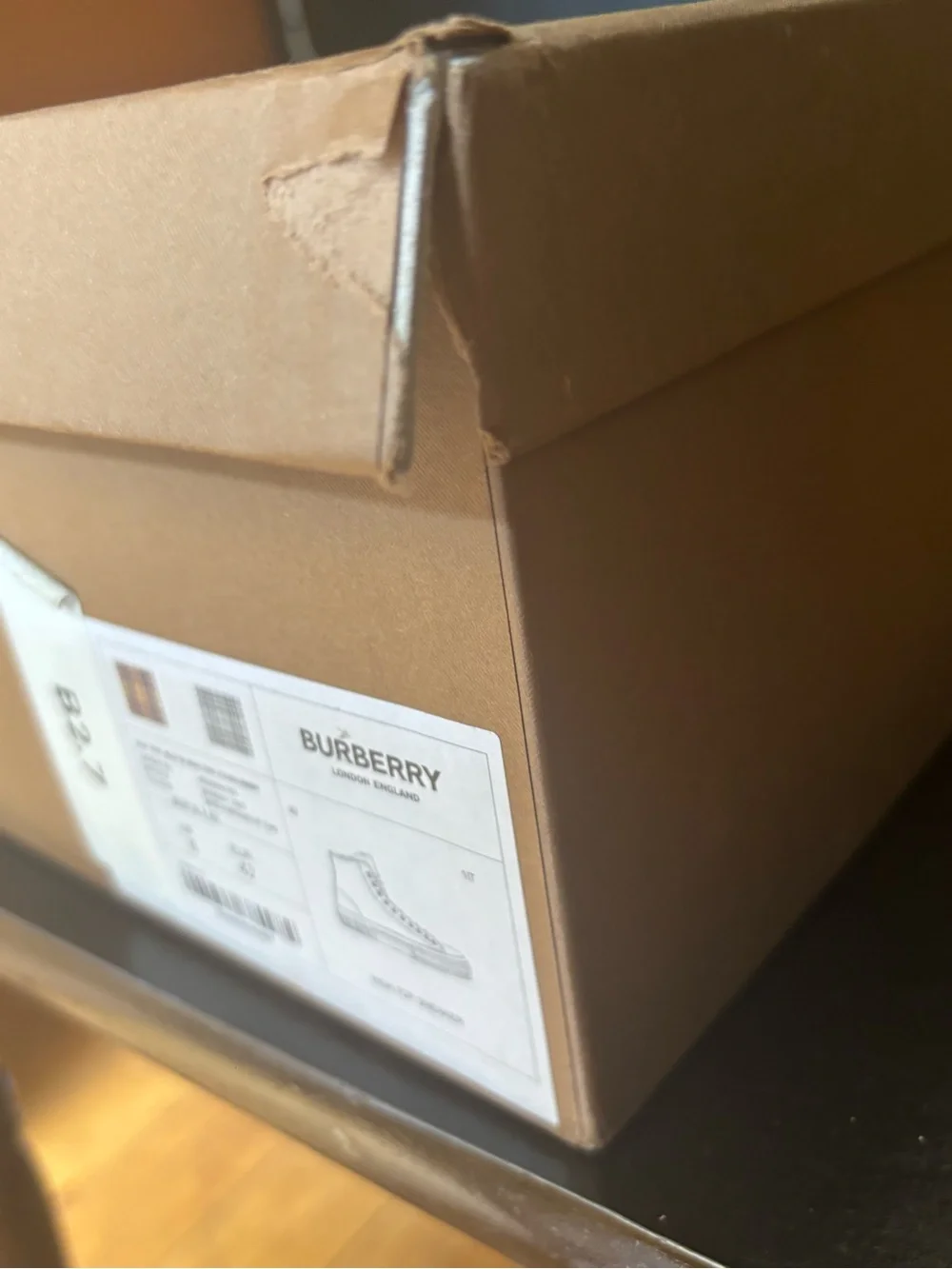 Burberry Vintage Check High-Top Sneakers - EU 42 / US 9 - OG All (Very Clean)